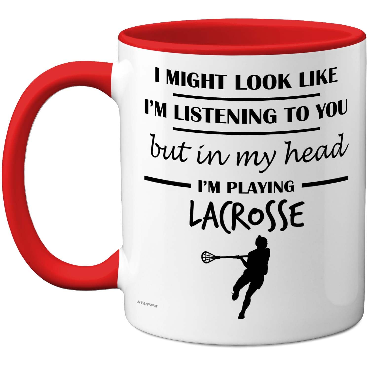 Stuff4 Lacrosse, in My Head Mug — image 1
