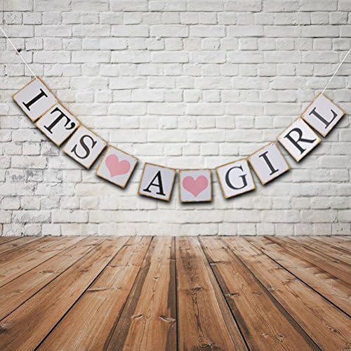 Its A Girl Banner Its A Girl Sign Baby Shower Banner Baby Shower Sign Baby Girl Decorations for Shower Its A Girl Decorations for Baby Shower Birthday Party Favors