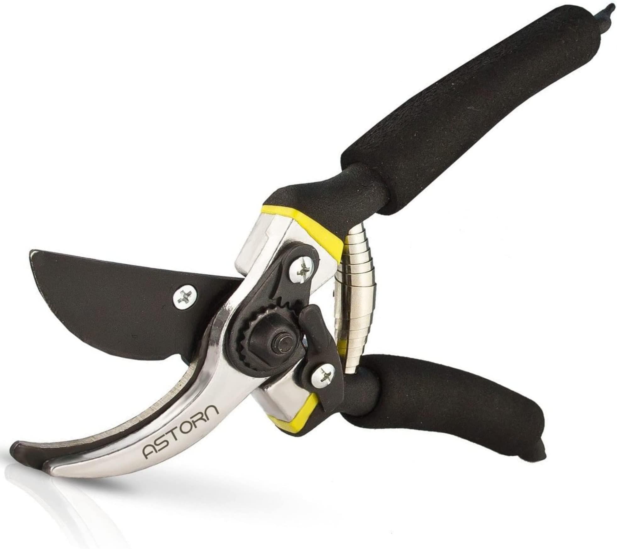 AstornPremium Bypass Pruning Shears for Gardening - Heavy Duty, Ultra Sharp Garden Shears w/Ergonomic Soft Grip Handle - Made with High Grade Carbon Steel - Ideal for Cutting, Gardening and Trimming