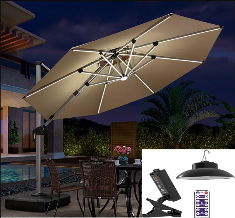 Reviews y listado de Sombrillas Solares con Iluminación LED favoritos de las personas. 15 Imagen adicional
