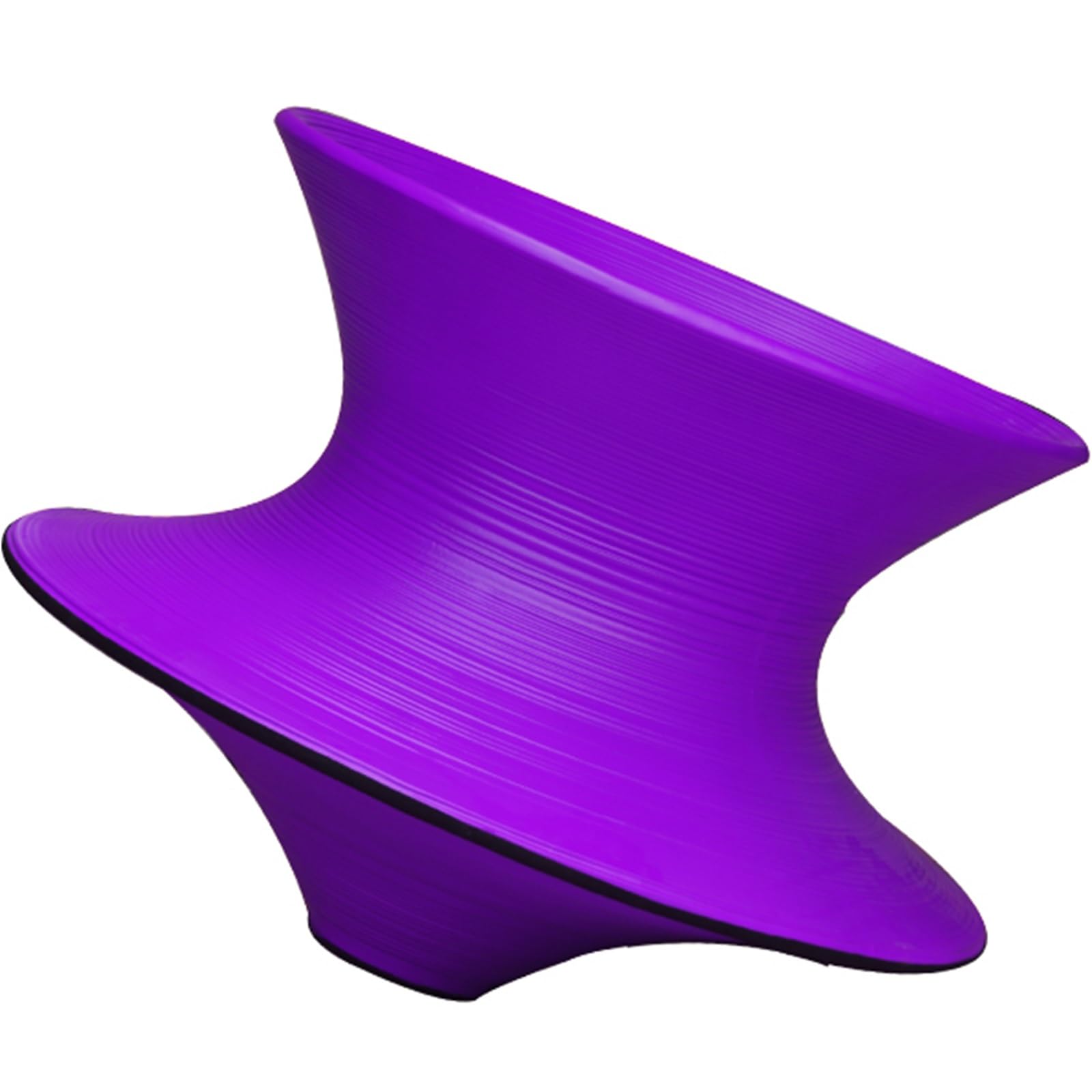 MZZKFC FRP Children Gyro Swivel Chair, 19.3 in 360° Spins Stool Waterproof/Non Slip, 6-8 Years Old Kids Sense Sports Equipment for School/Playground & Home(Purple,3 Items 19.3 inches Hight)