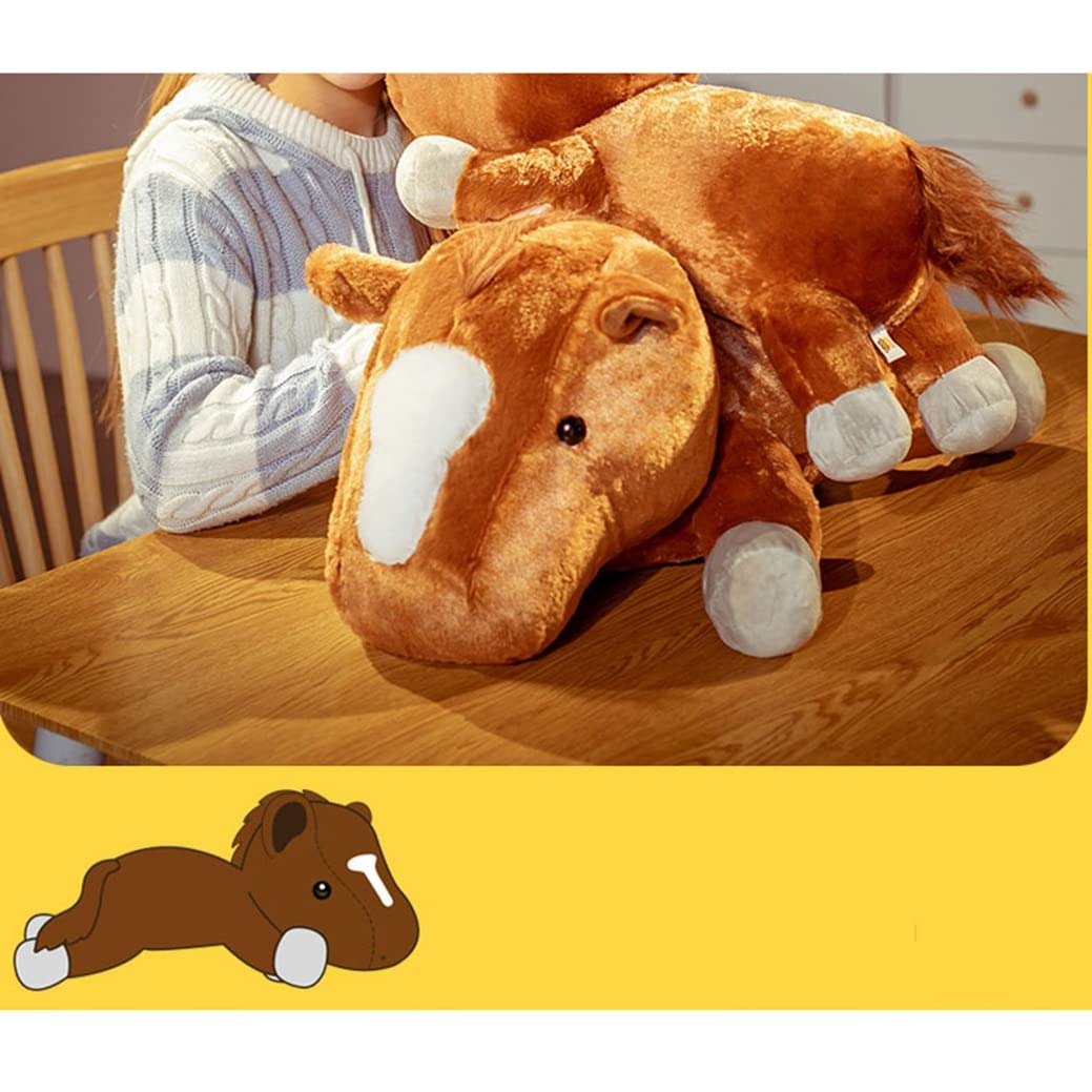 Amazon.co.jp: 可愛い リアル 馬 ぬいぐるみ 動物 おもちゃ おもしろい