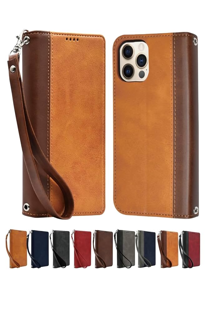 【即日発送】iPhone12/12pro　専用手帳型ケース　ブラウン　箱付き Amazon.co.jp: シズカウィル iPhone12 / iPhone12 Pro ケース