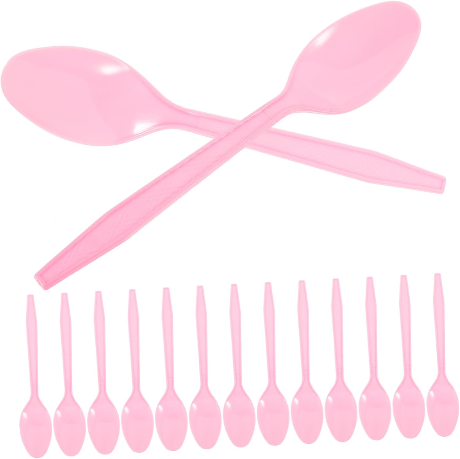 500pcs Plastic Dessert Spoons Cake Utensils for Parties Banquets and Daily Use Comfortable Grip Lightweight for Ice