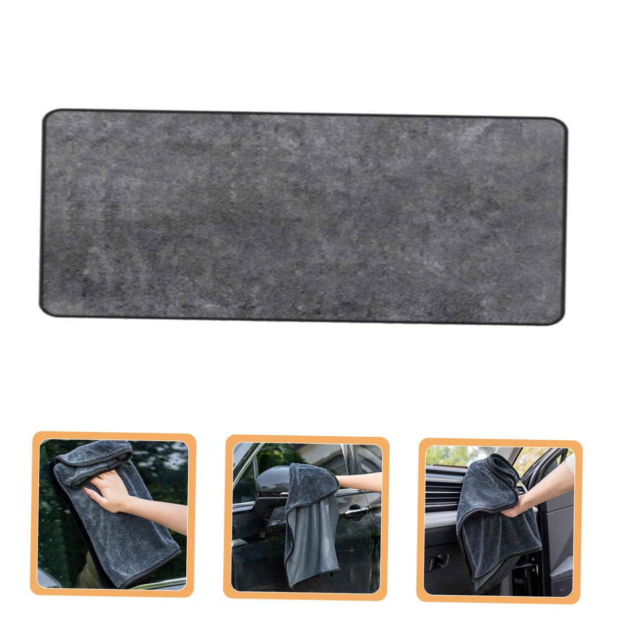 Toalla de Microfibra para Coches 60x160cm Suave y Reutilizable, Paño de Limpieza Automotriz Adecuado para Secado y Lavado sin Dañar la Pintura