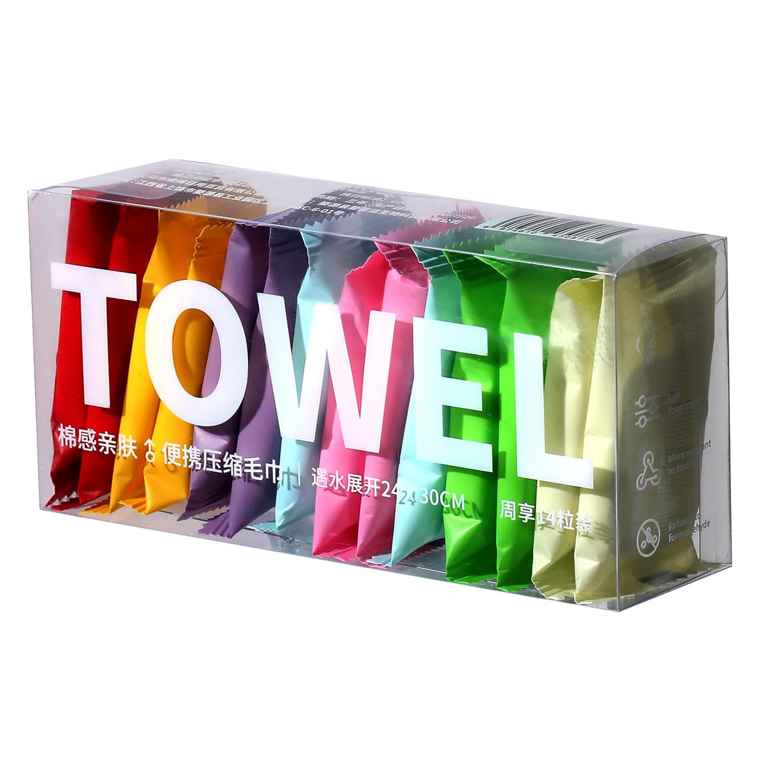 Compressed Towel Tablets for Travel & Camping – Disposable Coin Tissue Towels Portable Mini Tissue Tablets for Face, Hand & Makeup Removal – Soft Cotton Expandable Towels (Pack of 14)-image-47