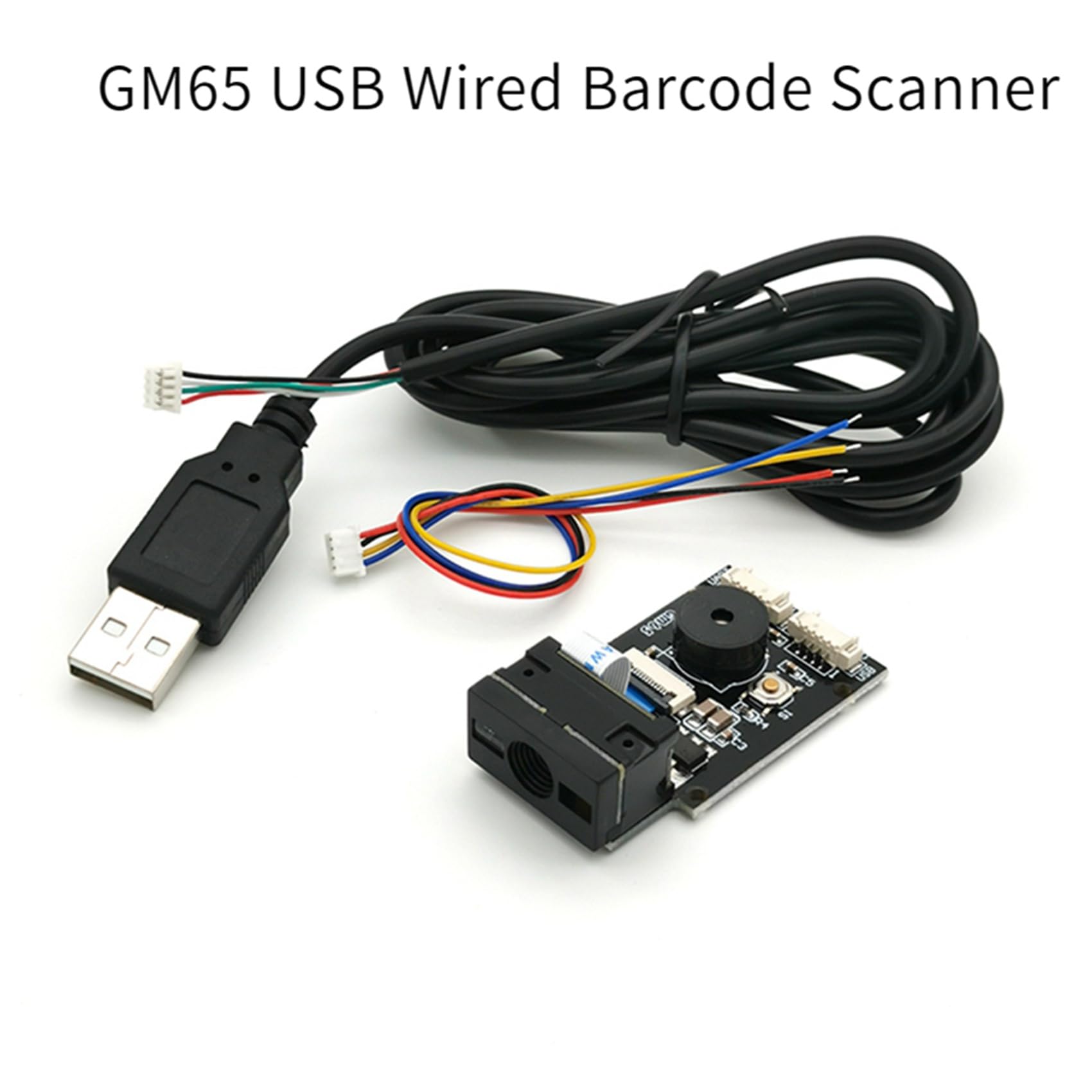 3X Przewodowy skaner kodów kreskowych USB GM65 czytnik kodów kreskowych 1D 2D moduł czytnika kodów QR Buzzer CMOS do przypominania pomocą kabla UART