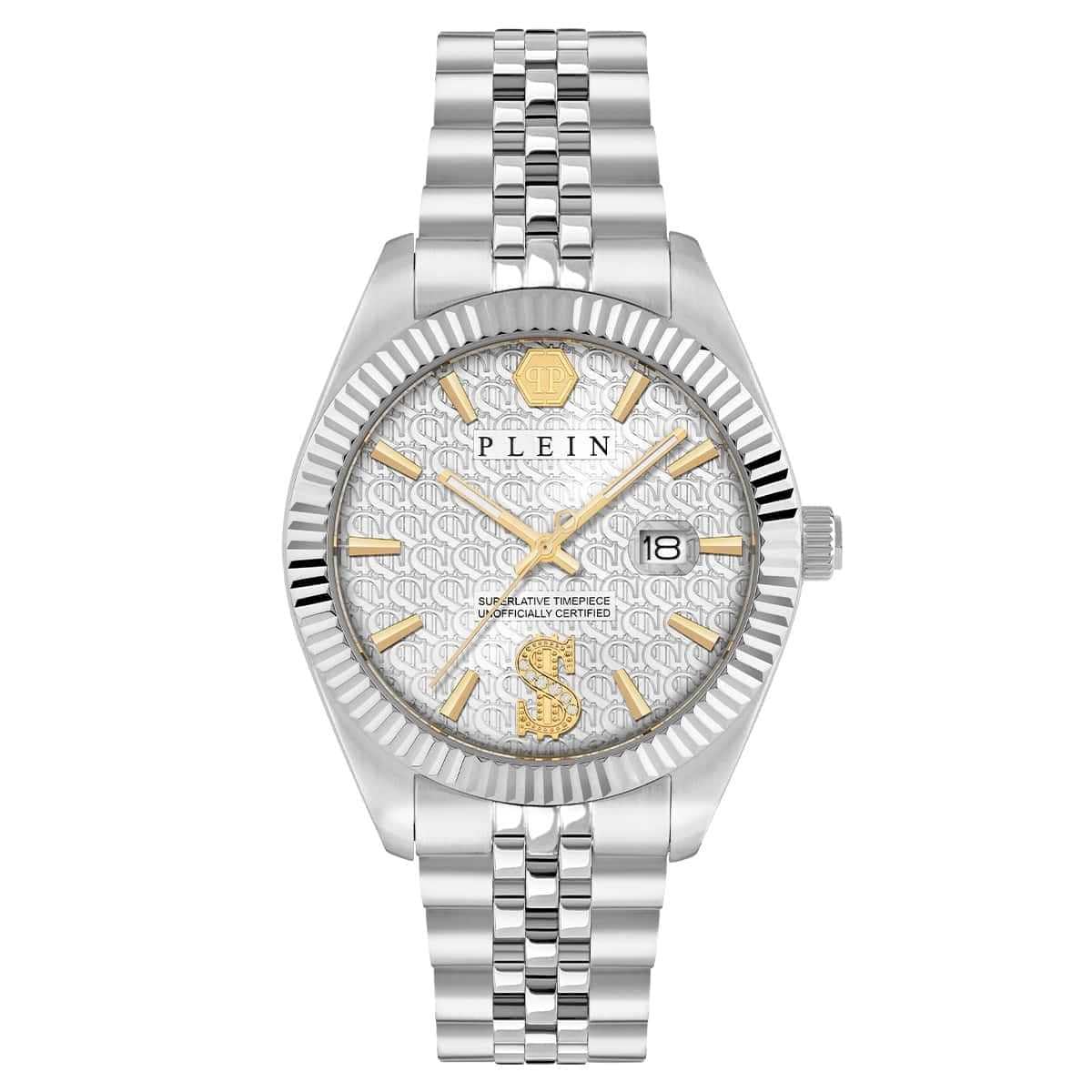 Philipp Plein Herren Analog Quarz Armabanduhr Date Superlative