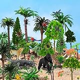 List of Uncommon Animals of the Amazon Rainforest 6 45 PCS Rainforest Animals Insect Figures Mixed Plastic Model Trees Forest for Rainforest Cake Topper Birthday Party Supplies Decorations