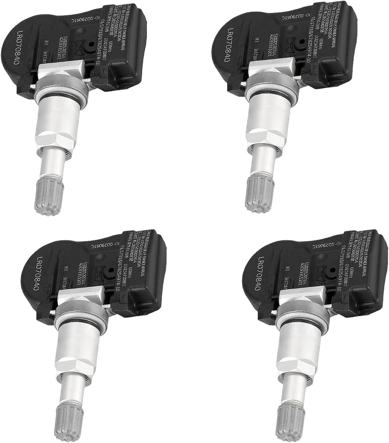4pcs GX631A159AA A2C93315301 LR070840 LR066378 GX63-1A159-AA Tire Pressure Sensor 433MHZ Fits for Range Rover Discovery Freelander for Jaguar F-Type F-Pace XE XF