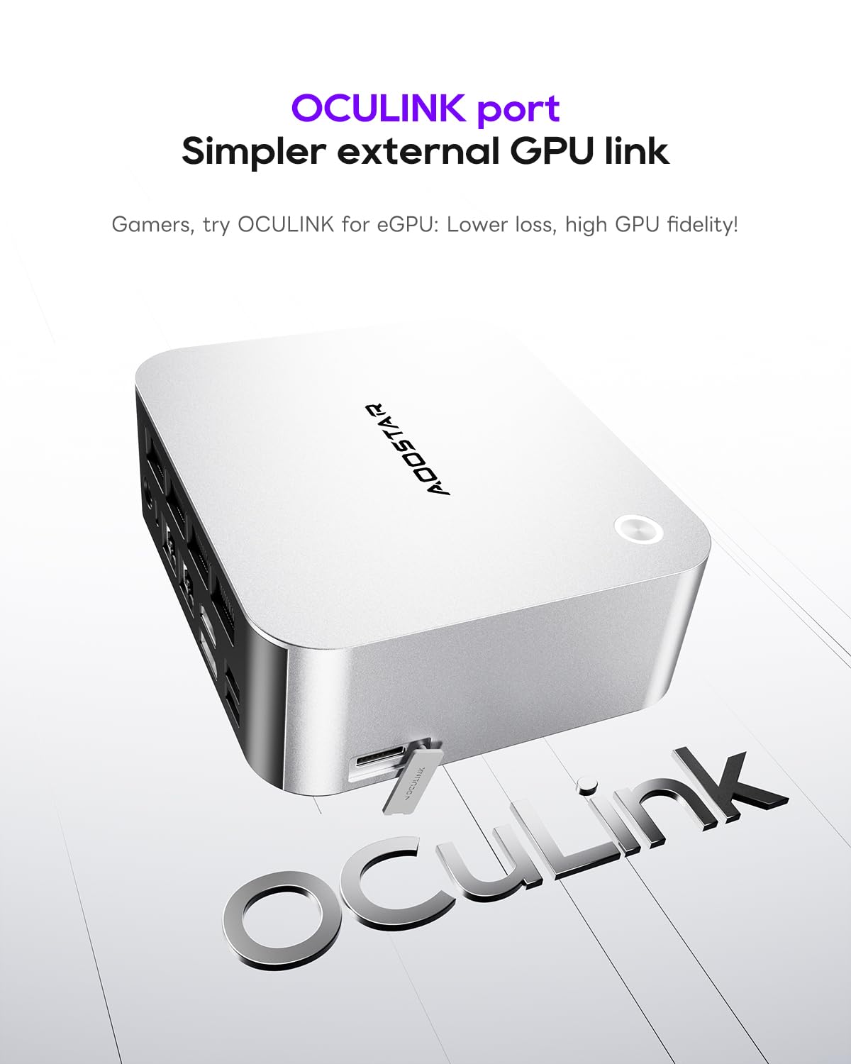 AOOSTAR MACOミニPC Ryzen 9 Pro 8945HS AOOSTAR MACO AMD Ryzen 9 8945HS Mini PC(8C/16T, up to 5.2GHz