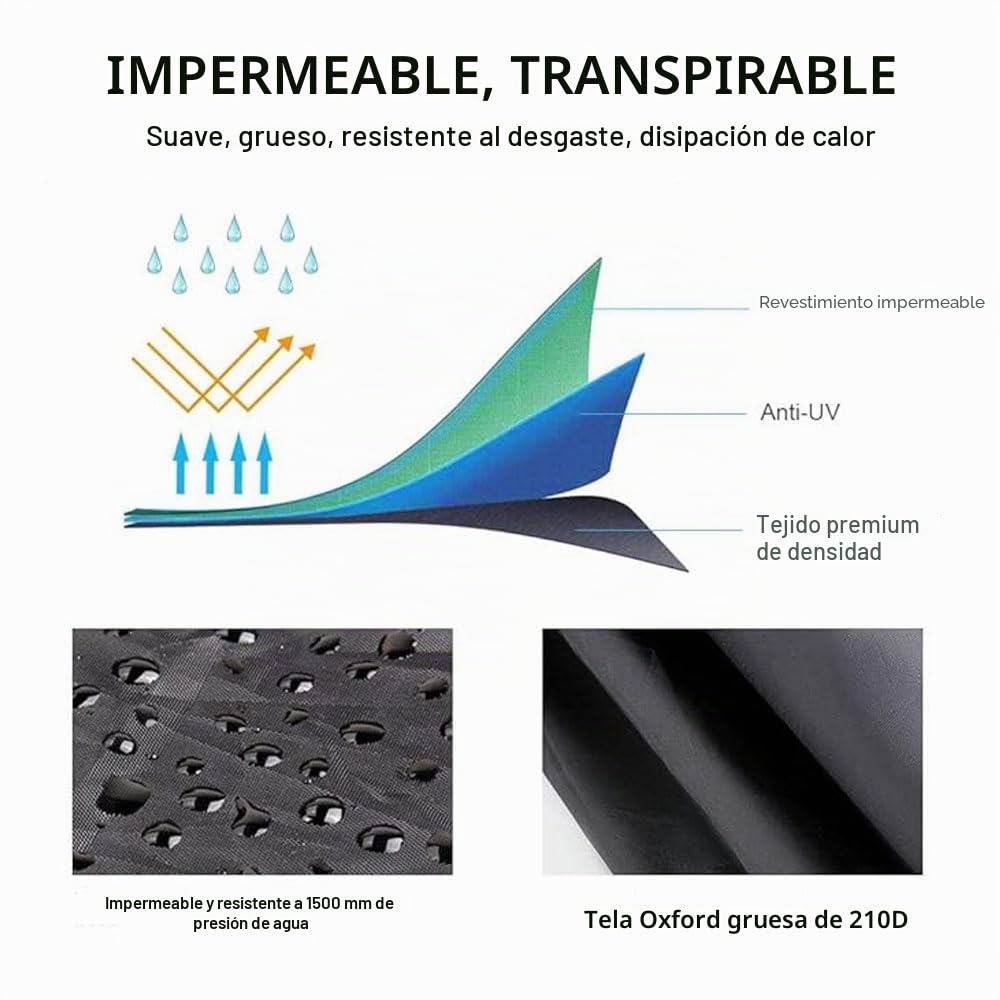 Funda impermeable para moto, resistente al polvo, a prueba de lluvia, resistente al viento, antipájaros, de poliéster 210D, antirrobo, para moto y scooter R1250GS R 1250 GS R1250 GS ADV (290 x 110 x