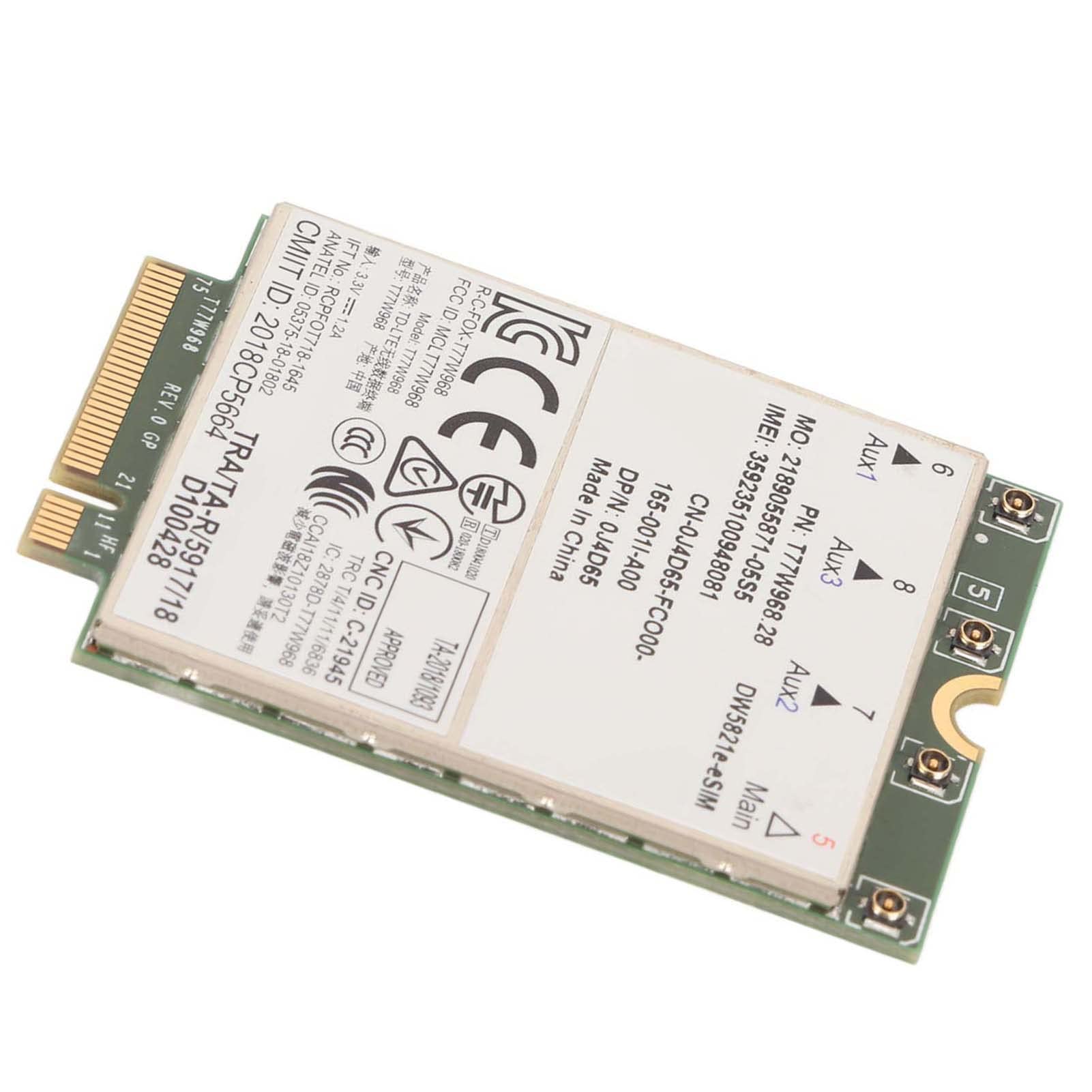 Scheda Di Rete Modulo 4G LTE, Scheda Di Rete Wireless Sostitutiva T77W968 SupportA Fattore Di Forma Cat 16 M.2, VelociTà Di Trasmissione 1 Gbps