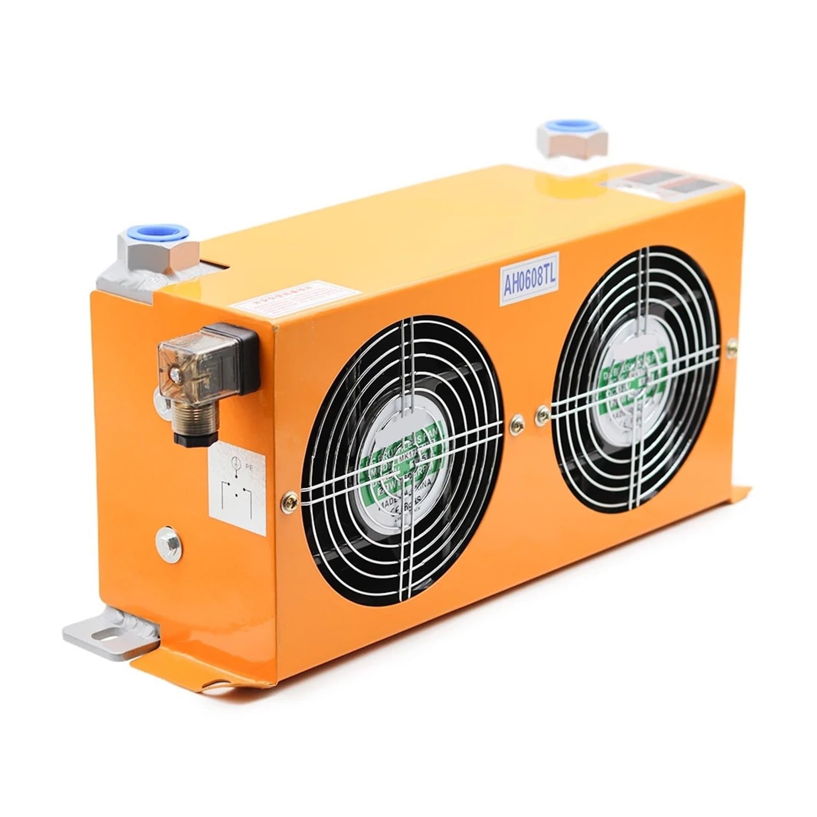 Doppi ventilatori AH0608TL-CA Radiatore olio idraulico 60L/MIN for macchina CNC Scambiatore di calore ad aria con piastra in alluminio Operazione stabile