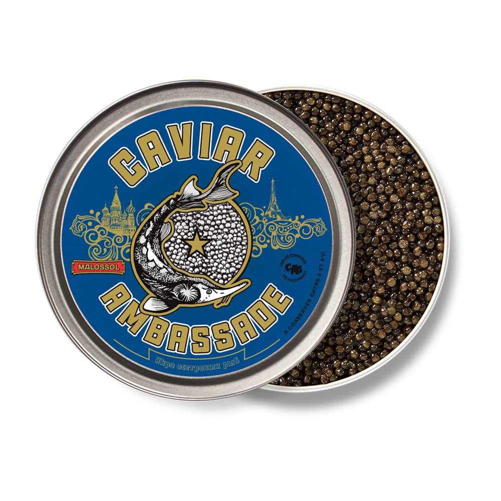 Caviar Baeri Francés 250g - Origen Francia - Acipenser Baerii - Entrega Refrigerada - CAVIAR AMBASSADE
