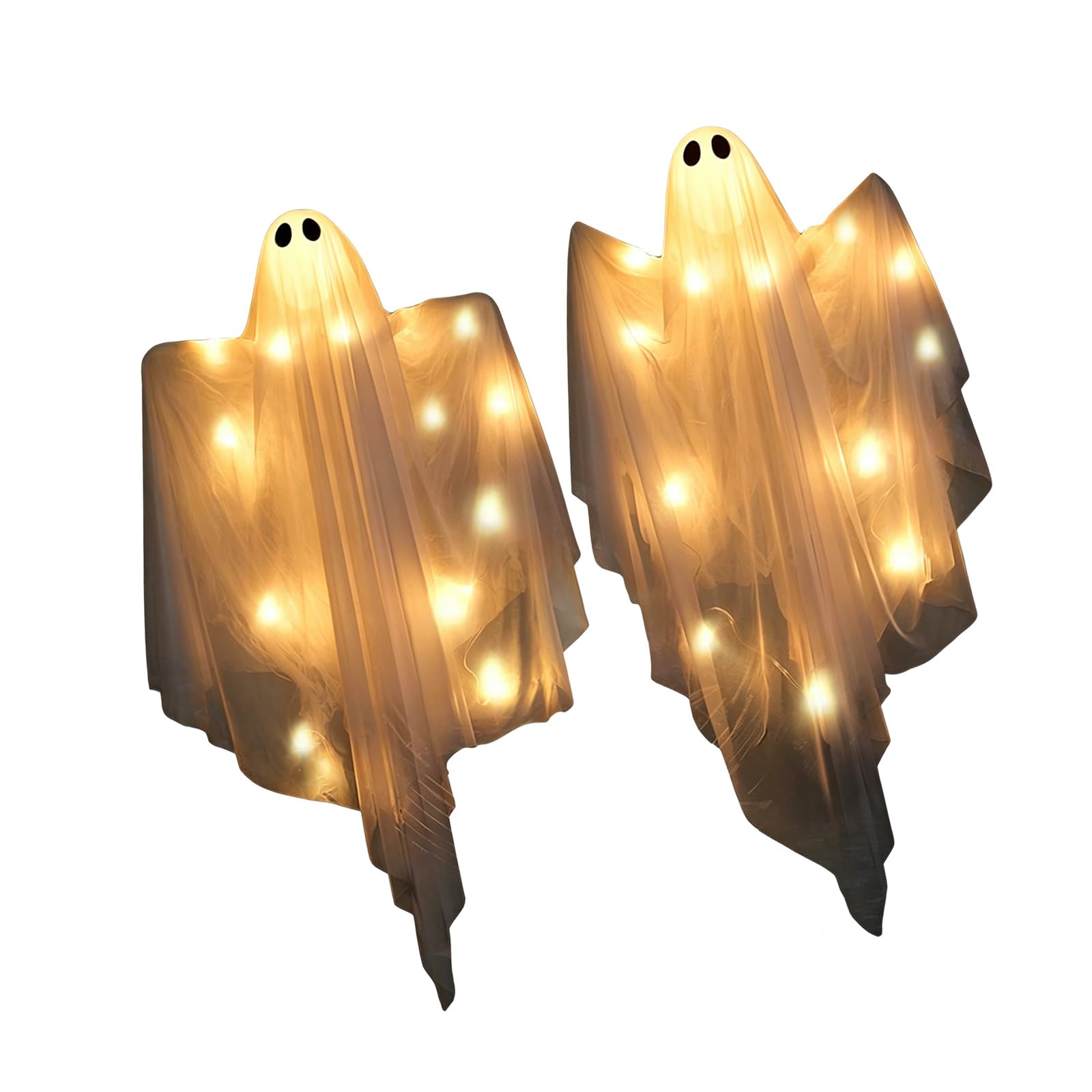 PANGBOER Illuminated Specter Hanging Decoration Decorative Halloween Ornament for Scary Holiday Display Halloween Glowing Manifestation Decoration