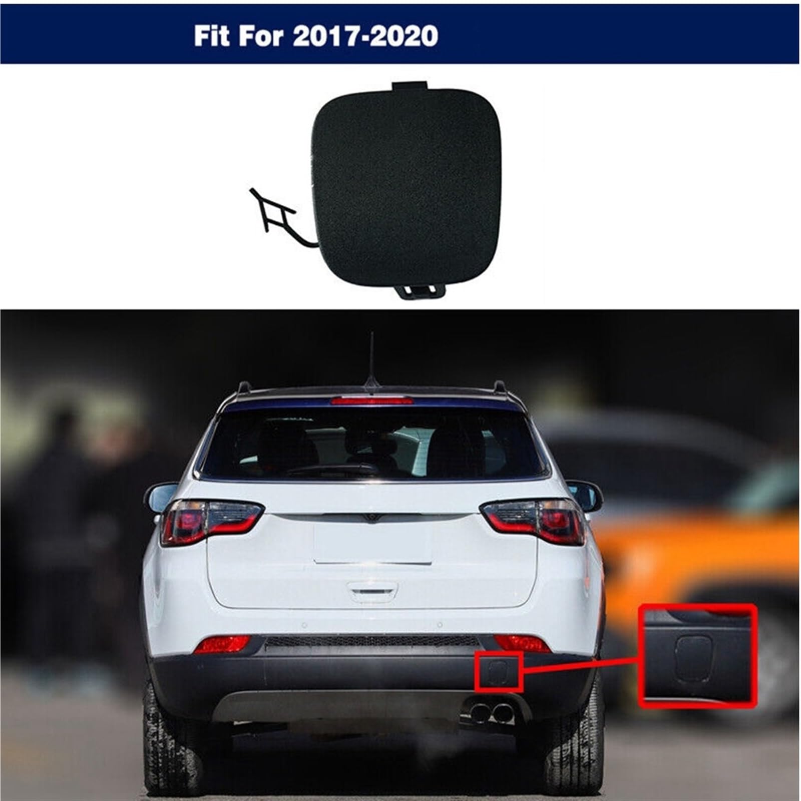 Copertura Gancio Traino Per Jeep Cherokee 2014-2018 - Ricambio Originale 68203273AE In Plastica - Foto 5