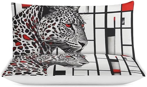 Miniatura 5 de ZGDPBYF Juego de edredón  Juego de edredón de ropa de cama de guepardo de animales salvajes, juegos de edredón de cama tamaño Queen con retazos