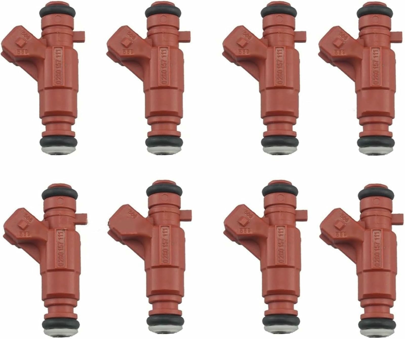 Iniettori di Carburante per Auto per VW per Golf per Voyage 2007-2014, Ugello di Iniezione di Carburante per Auto 0280157111, 8 Pezzi