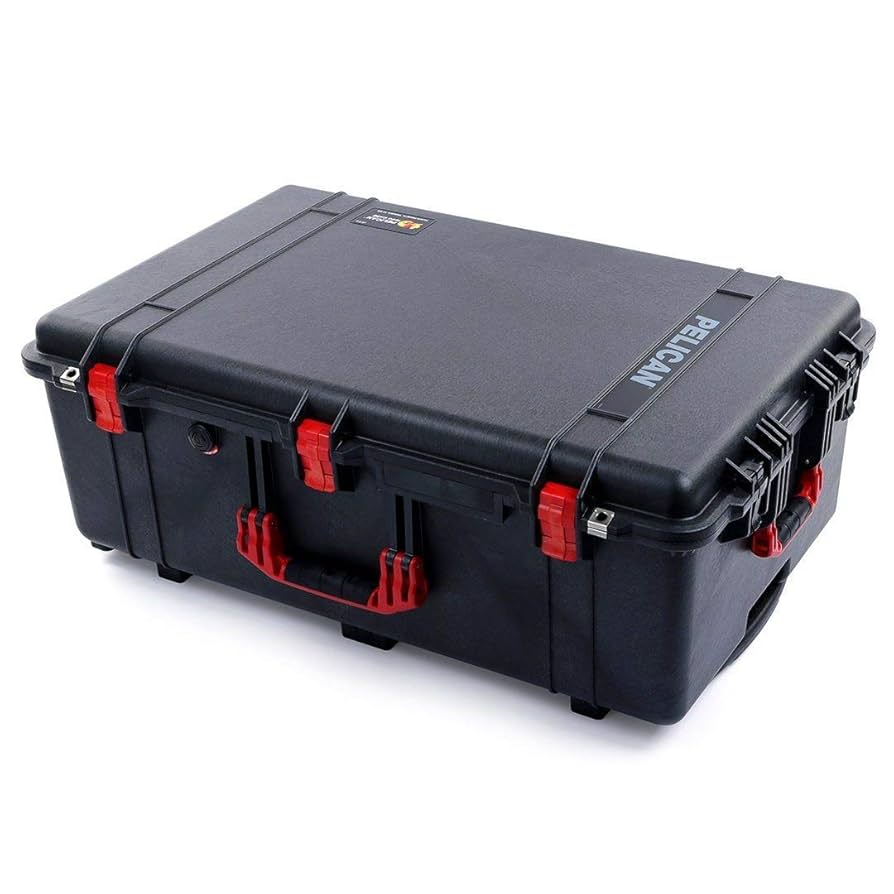 Amazon.co.jp: Pelican 1650ケース ブラック&レッド グレーCVPKG