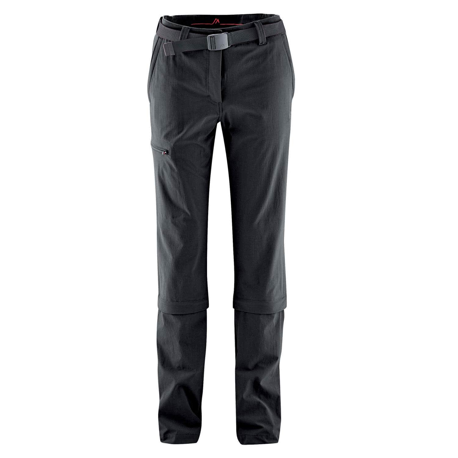 MAIER SPORTS Capri spodnie Arolla z odpinanymi nogawkami, wykonane w 90% z PA 10% EL, w 24 rozmiarach, spodnie outdoorowe, spodnie trekkingowe, spodnie capri w zestawie z paskiem, bi-elastyczne