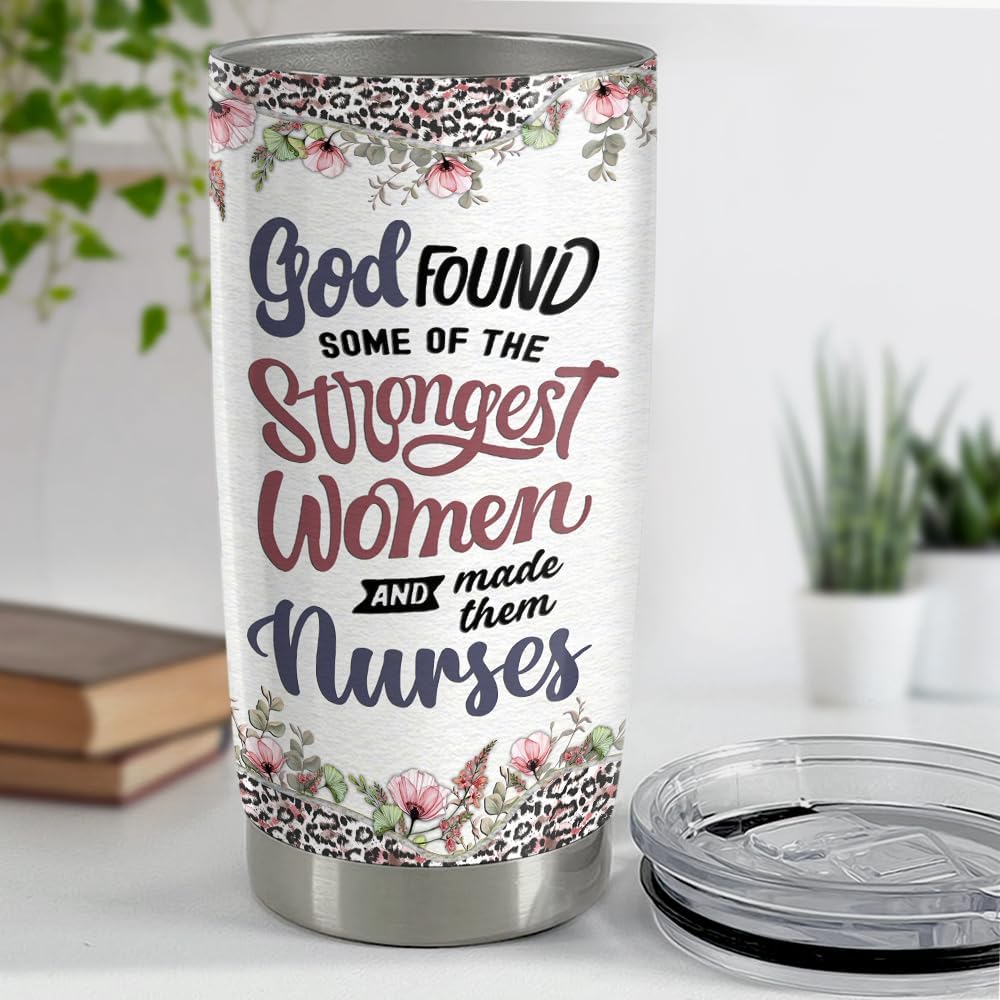 SANDJEST Nurse Tumbler 20oz Stainless Steel Insulated Coffee Travel Mug Cup Gift for Nurses Week, Graduation, Birthday, Christmas - Image 4