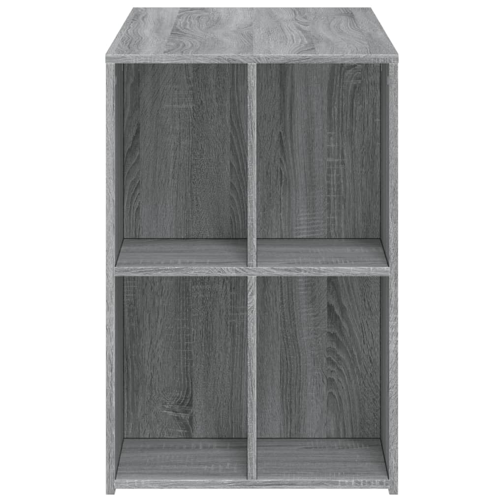 Schreibtisch Grau Sonoma 102 x 50 x 75 cm Holzwerkstoff mit Stauraum für Computer, Laptop, Büro, Homeoffice, Lernen, Gaming und Ordnung