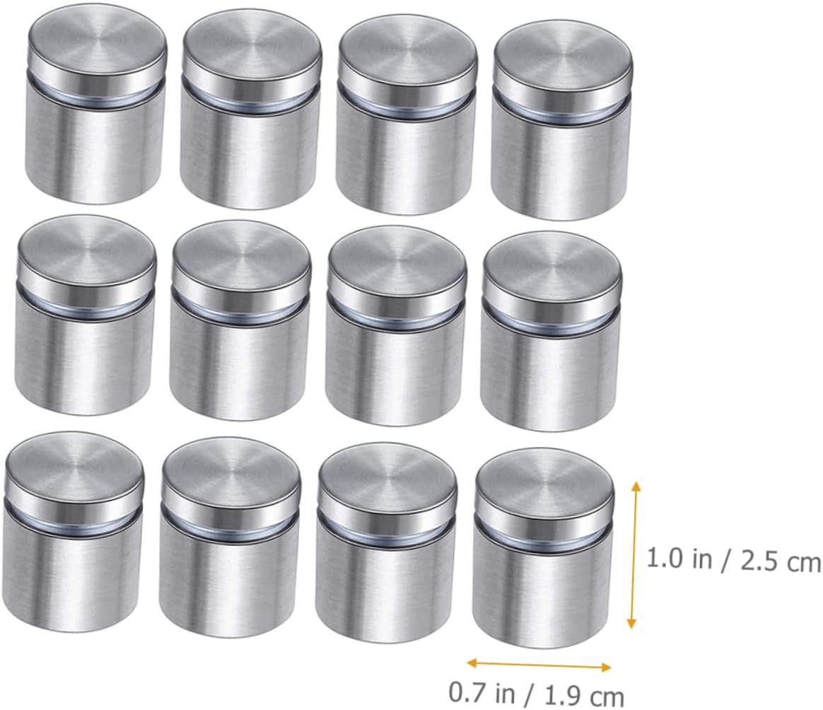 Cabilock 48pcs Stainless Steel Standoff Screws Standoffs for Wall Mounting Sign Mounting Nails