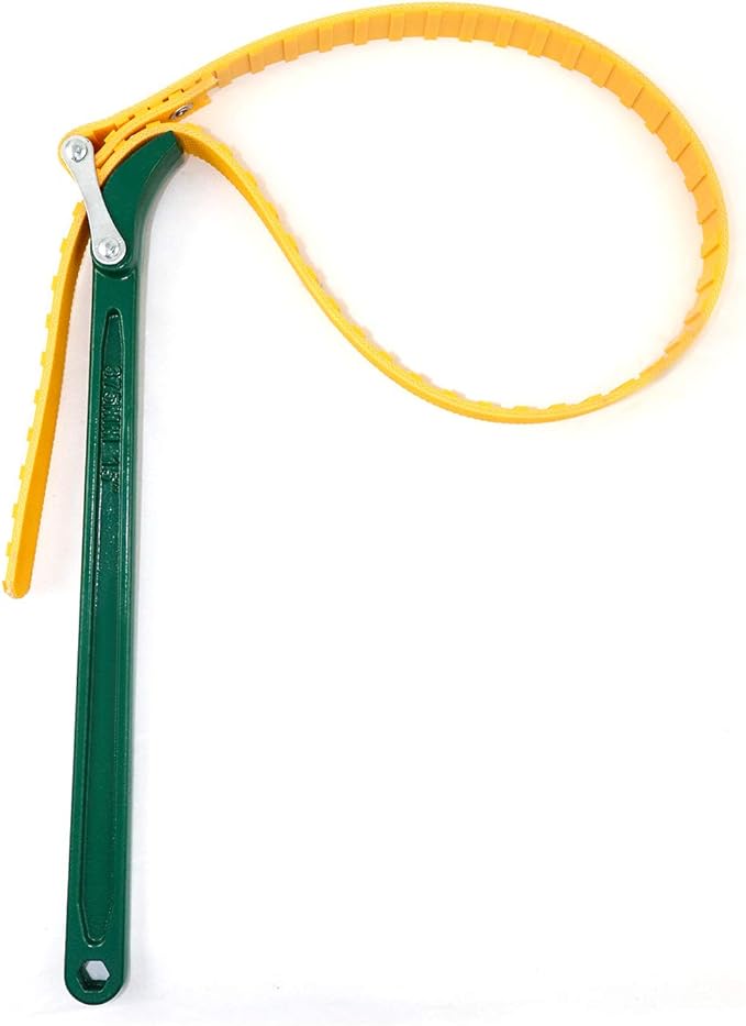 QWORK® Belt Strap Wrench 15", Adjustable Strap Oil Filter Strap Opener