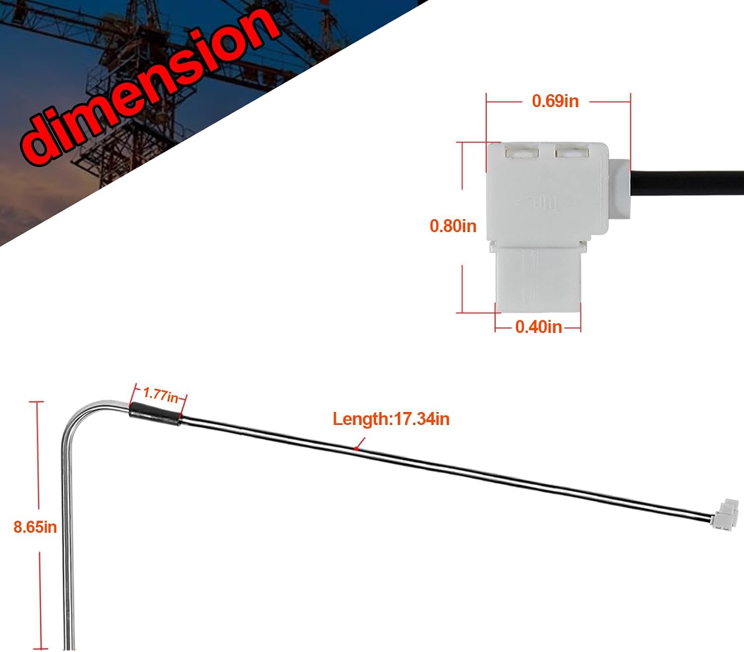 YMT 3850644422 Heating Element Replacement Fits for Dometic Refrigerator 325W 120Vac,Fits for Refrigerator Models Dometic DM2652/DM2852/DM2662/DM2663/DM2862