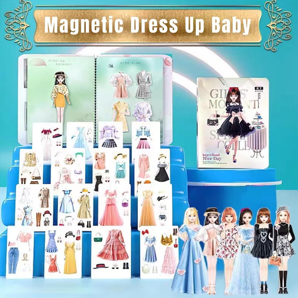 Amazon.com: Magnetic Princess Dress Up Paper Doll, 2025 Paper Dolls  Magnetic Dress Up Dolls for Girls Ages 4-7, Pretend Play Toys Magnet People  Clothes Puzzles Game for Girls Imagine Set Birthday Gift (