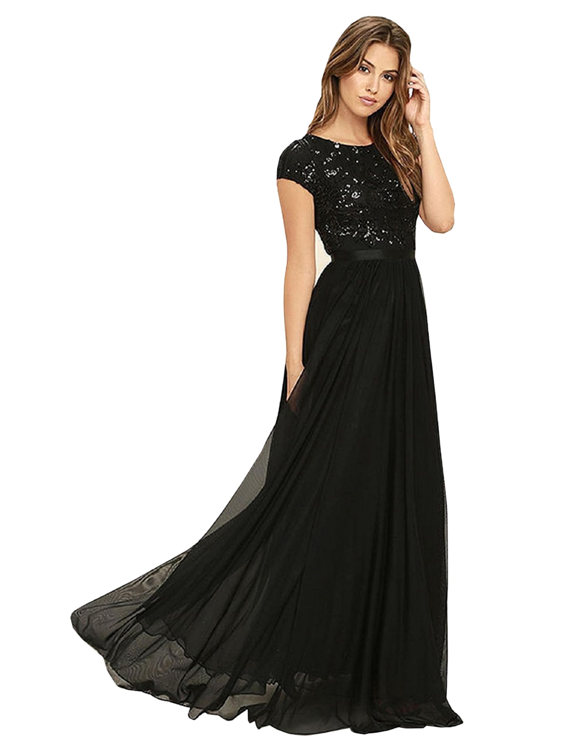 Embroidered Georgette Gown-image-39