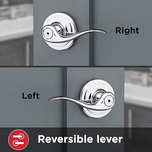 Miniatura 23 de Kwikset media manija para puerta, hacia la izquierda 788TNL RH 3 CP Tustin, 97880-679 Bronce veneciano