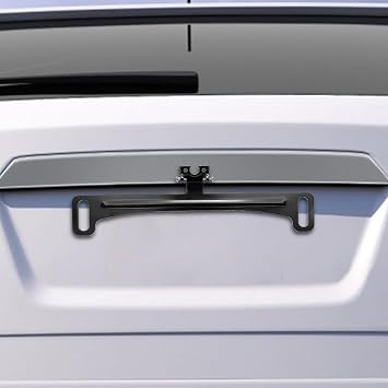 Rear View Camera Mount - Universal Number Plate Frame, Adjustable Reversing Bracket, Easy to Install Rear View Camera Mount | Waterproof Rear View Camera Mounting Kit for Sedan, Truck
