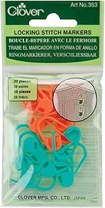 Clover Lock Ring Markers, 20/pkg