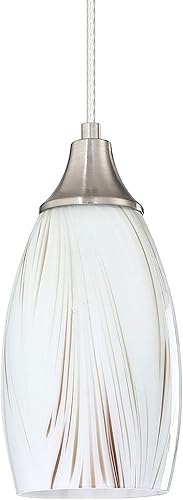 Miniatura 15 de Mini Luces Colgantes de Vidrio, Luminarias Colgantes de Vidrio Artístico Soplado, Accesorios de Luz Colgante para Isla de Cocina, Pantalla de