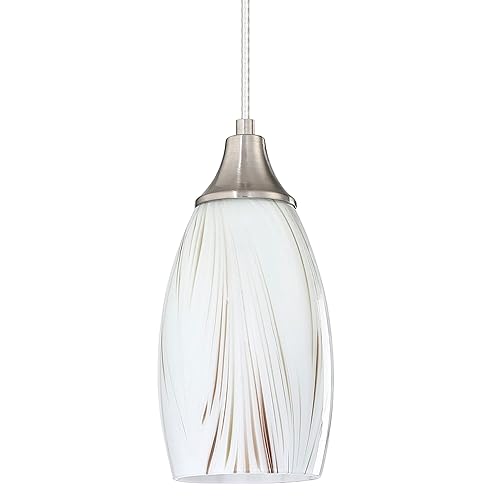 Mini Milk Glass Pendant Lights,Handcrafted Art Glass Pendant Hanging Light