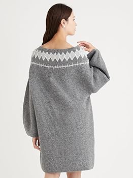 Amazon.co.jp: [セルフォード] フェアアイルニットミニワンピース