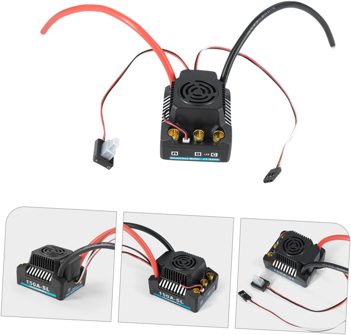 Totority Electric ESC Speed Controller for 1/8 RC Car and Truck 150A Electric Speed Controller for RC Vehicles