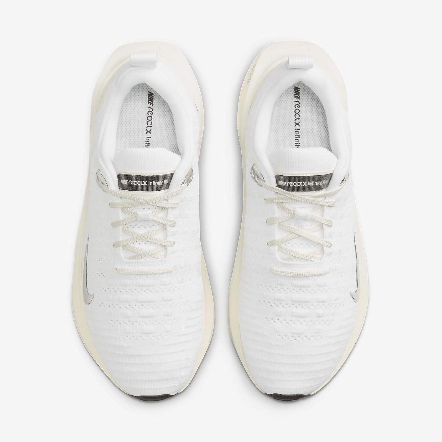 Nike InfinityRN 4 Women's Road Running Shoes (DR2670-104, White/Sail/Coconut Milk/Chrome) Size 5