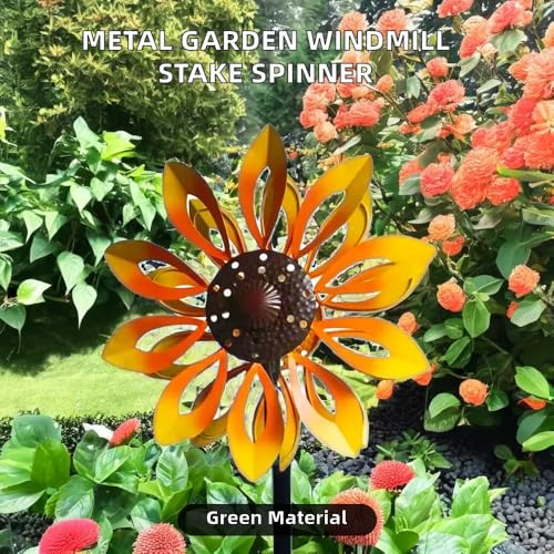 Éclairage LED multicolore pour éolienne solaire de jardin en verre