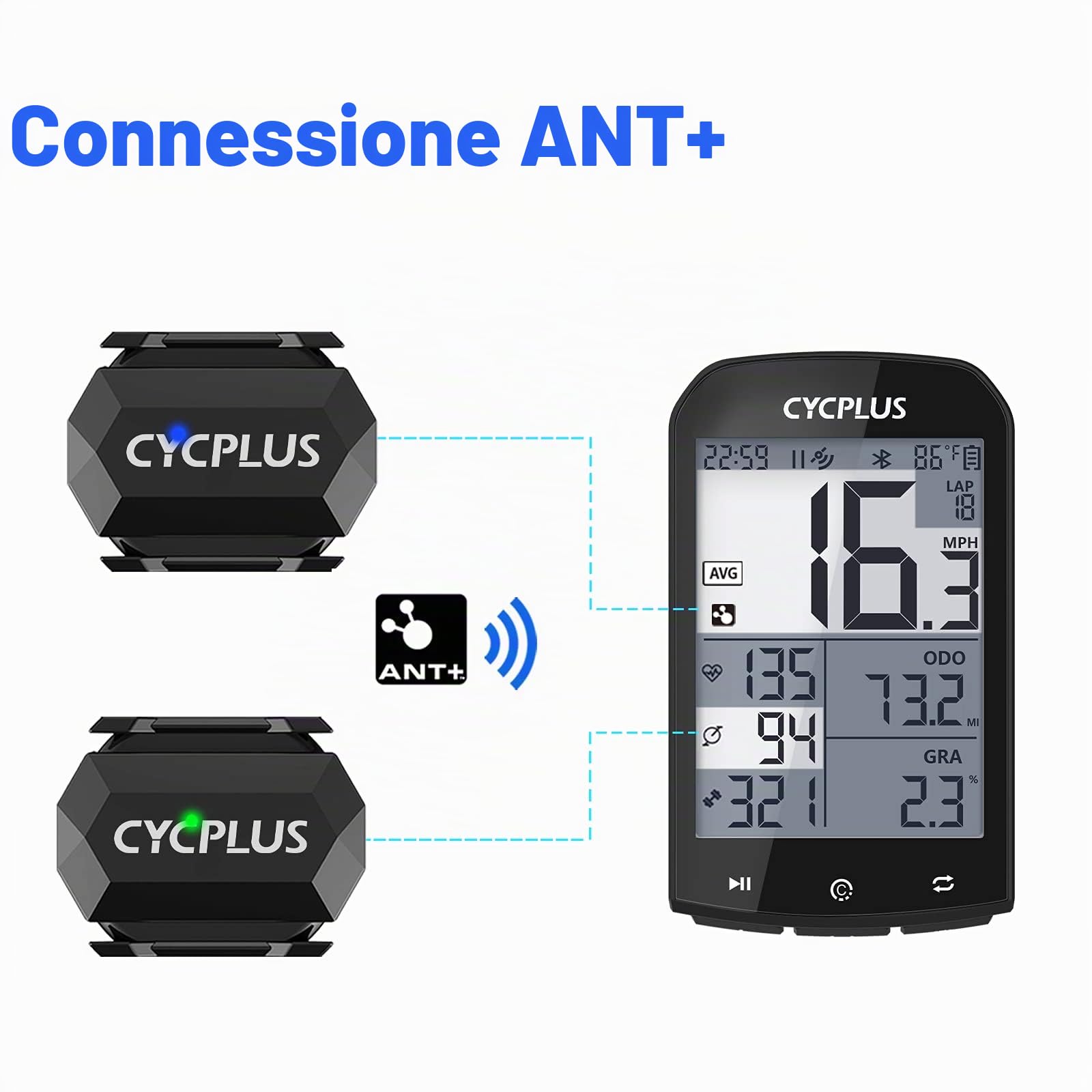 CYCPLUS SENSORE di Cadenza E Velocita C3