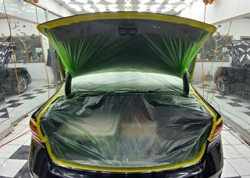 Miniatura 4 de Cinta adhesiva de plástico para automóvil, paquete de varios tamaños, sin residuos, paño de plástico para pintura, cinta de pintura de plástico y