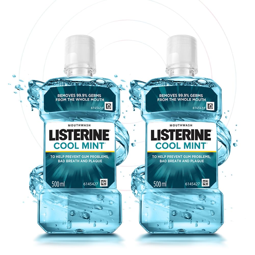 Cool Mint Mouthwash 500ml (Pack of 2)