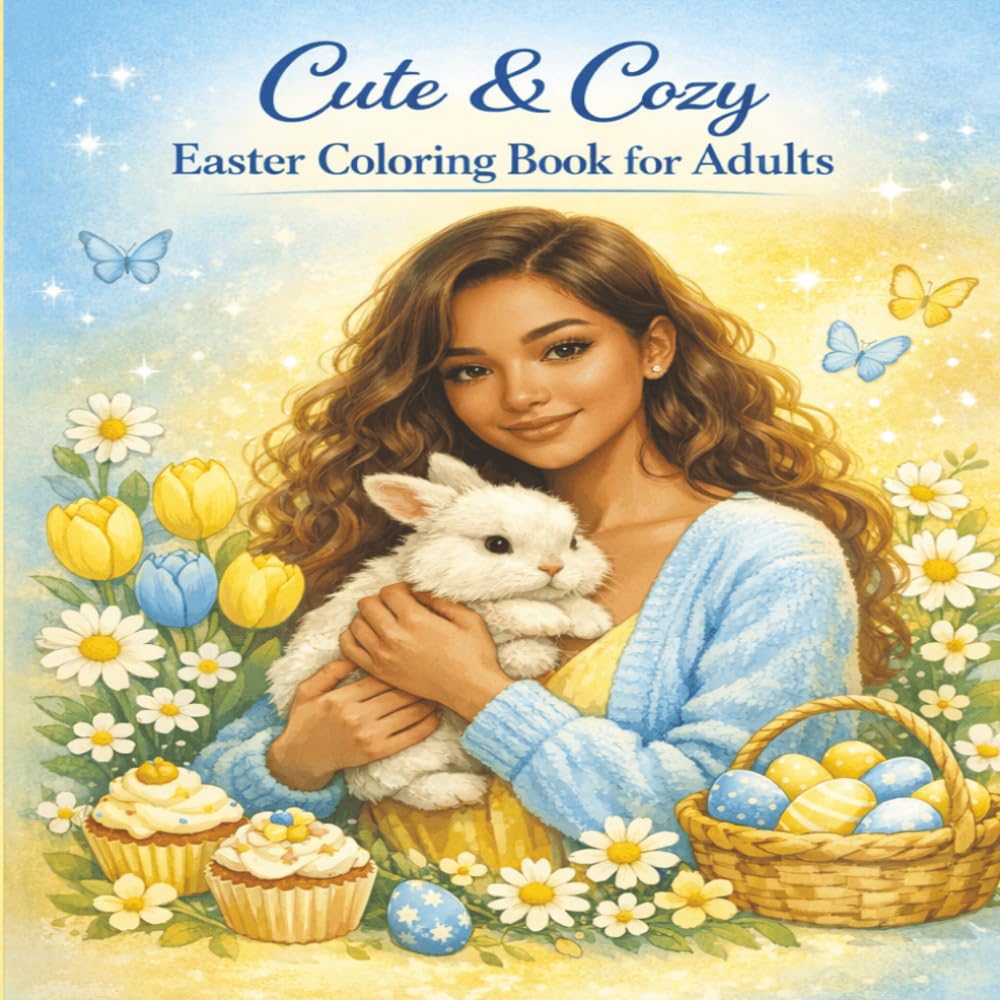 The Cute & Cozy Easter Coloring Book for Adults (Latina Soft Life Collection)