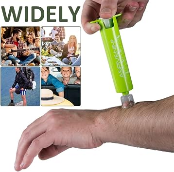 Mosquito Bite Suction Tool Bee Sting and Bug Bite Itch Relief Suction Tool with Cup Poison Remover Extractor with Storage Box for Hiking Camping (1PCS)