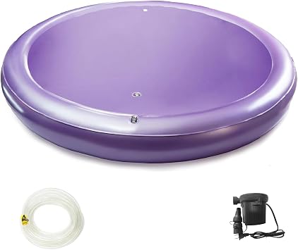 Round Water Bed Mattresses-Youaide Constant Temperature Free Flow Full Wave Mattresses, Fit Body Curves Softside Waterbed Mattresses, For Adults, The Elderly, Children 87.6 inch, Free Flow Full Wave