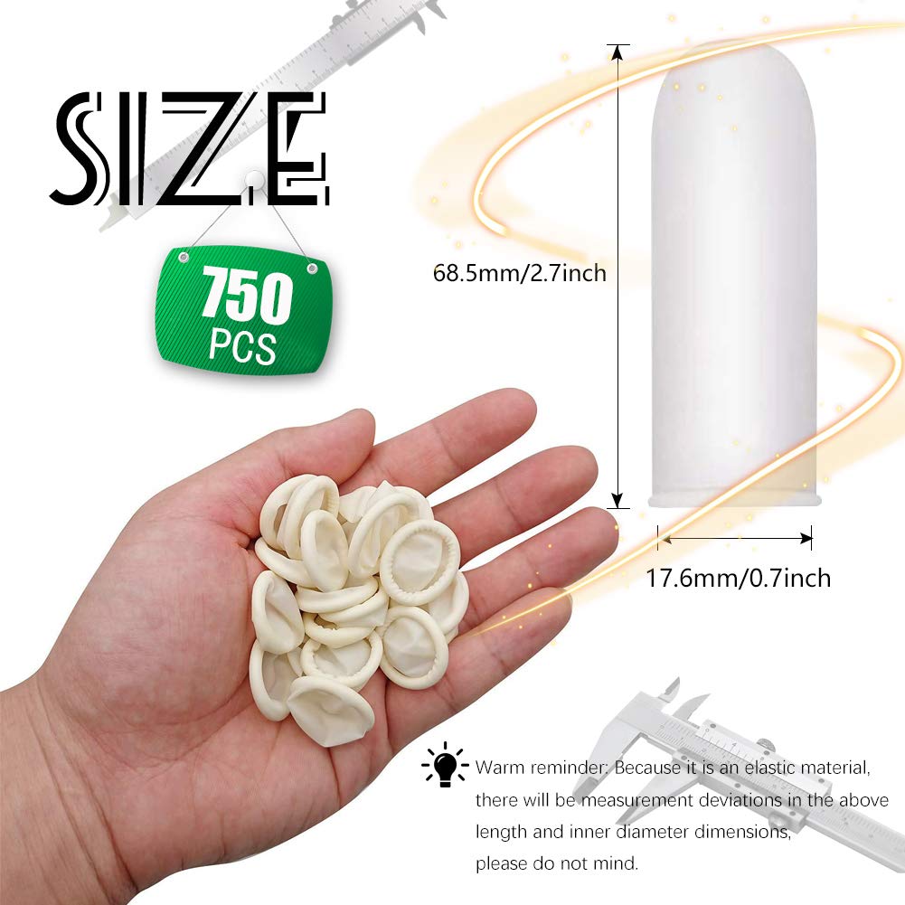 Gants Doigtier Latex Jetables Anti-statiques 750 pièces Protection Beauté Industrielle