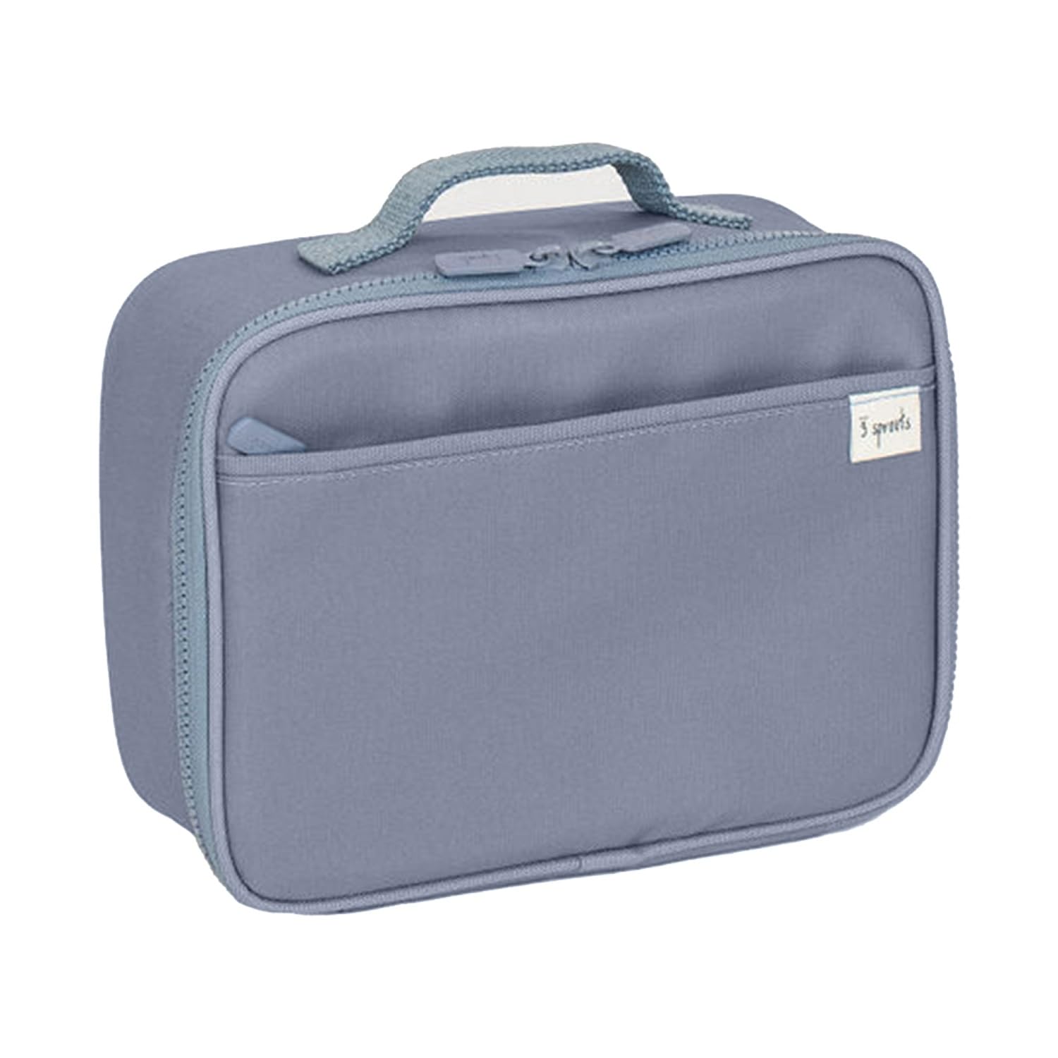 3 Sprouts - Borsa Termica per Bambini - Porta Pranzo Isolante per Scuola e Picnic, Design Divertenti - Blu