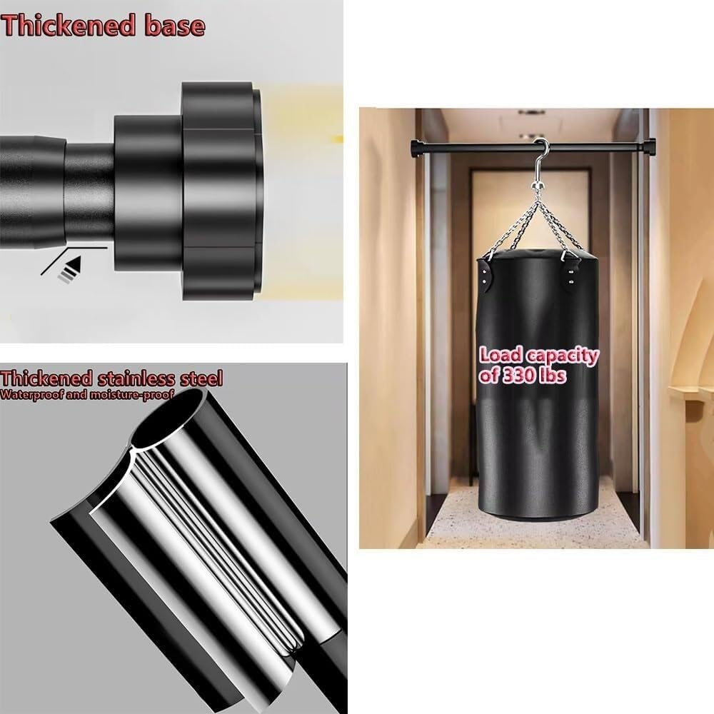 Patas telescópicas Ajustables para Fregadero: Varillas de Soporte de Acero Inoxidable aptas para fregaderos bajo encimera, encimeras de Cocina y Muebles, Incluye Kit de reparación (65-100 cm